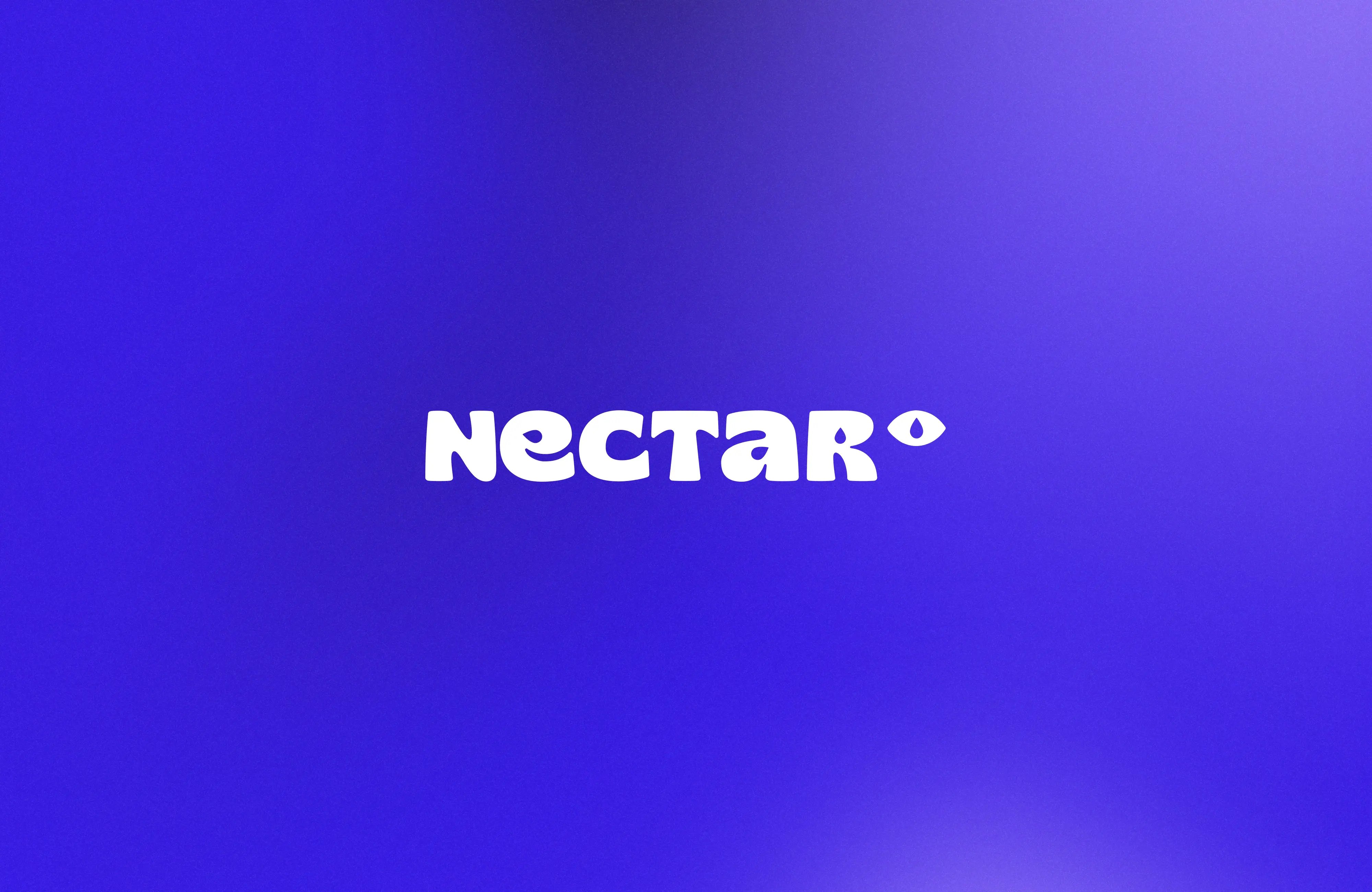 Logo Nectar sur fond bleu