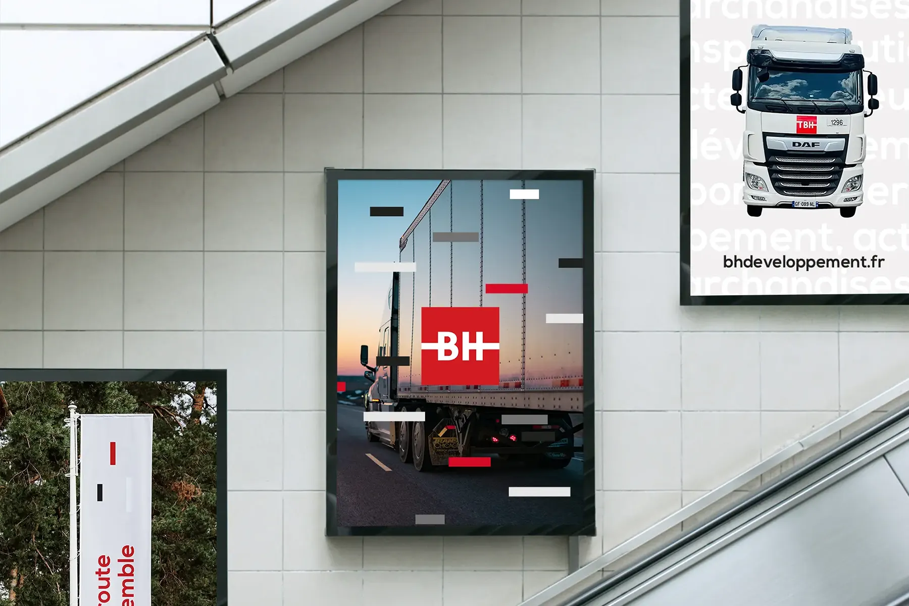 Projet pour BH groupe : refonte identité visuelle, supports de communication, webdesign