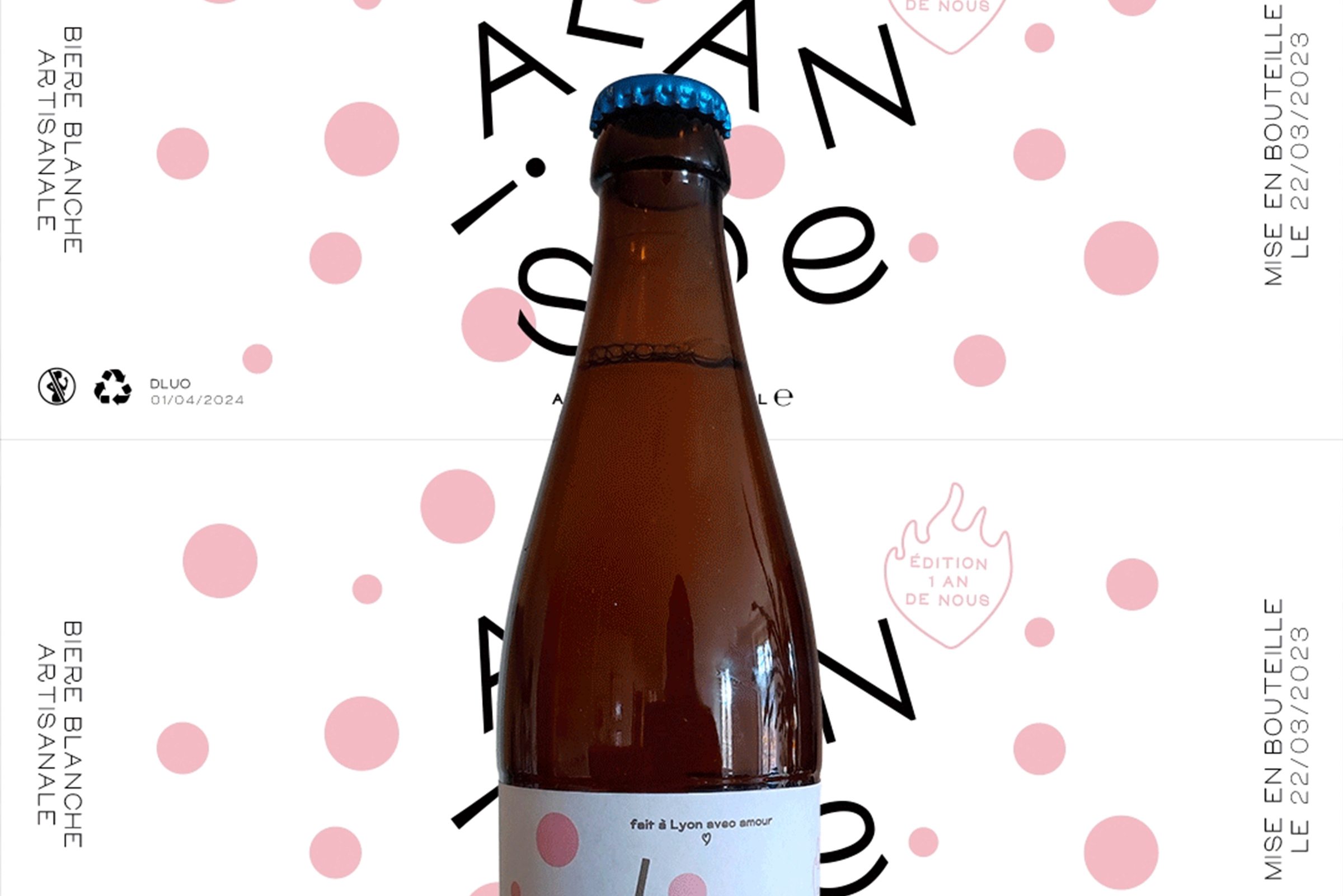 Étiquettes de bières personnalisées "Allanisse"