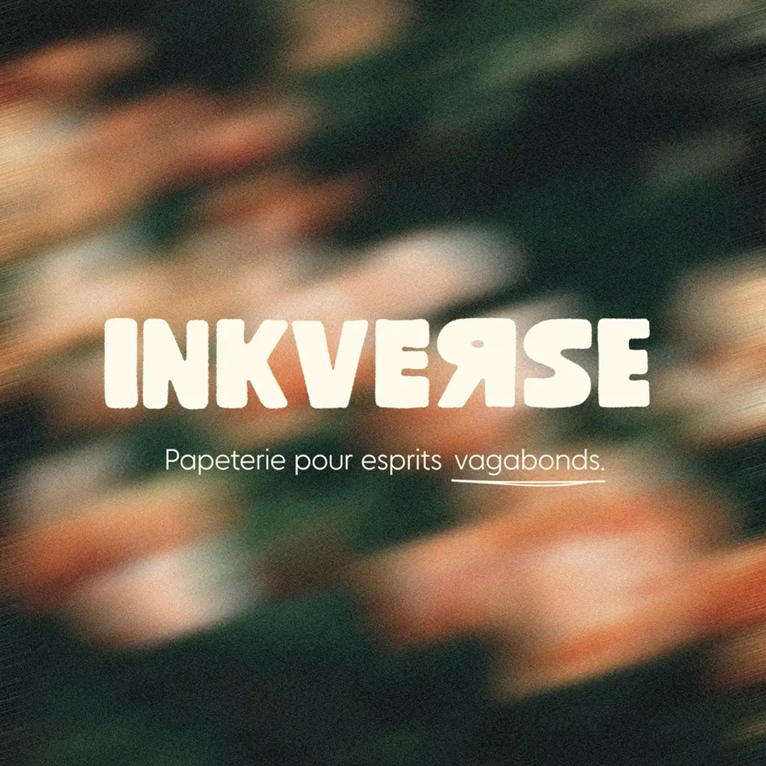 Inkverse, marque de papeterie pour esprits vagabonds, créatifs, par Clarisse Joly (rvb challenge)