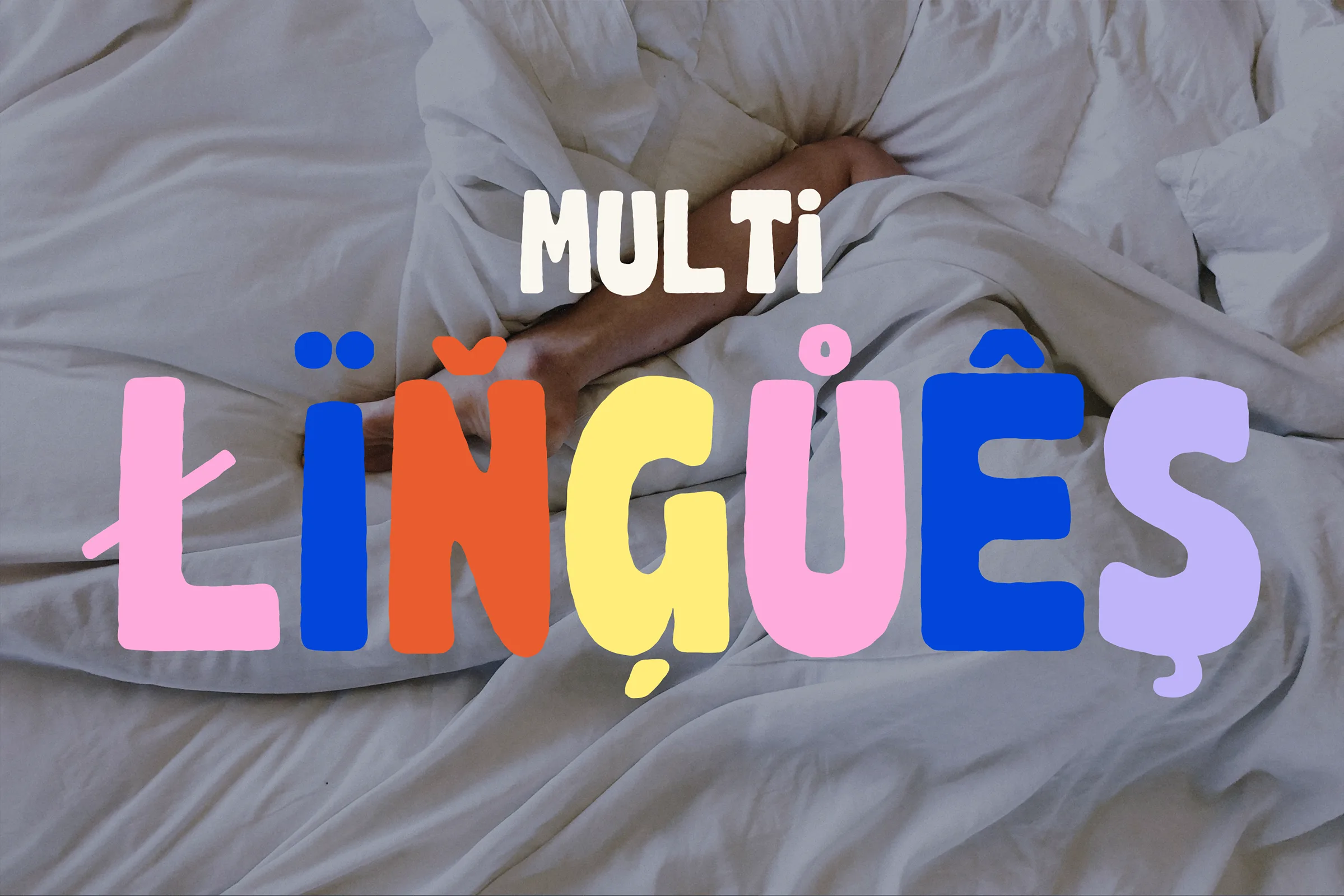 Typographie "FLEMME" par Clarisse Joly, a bold retro font.