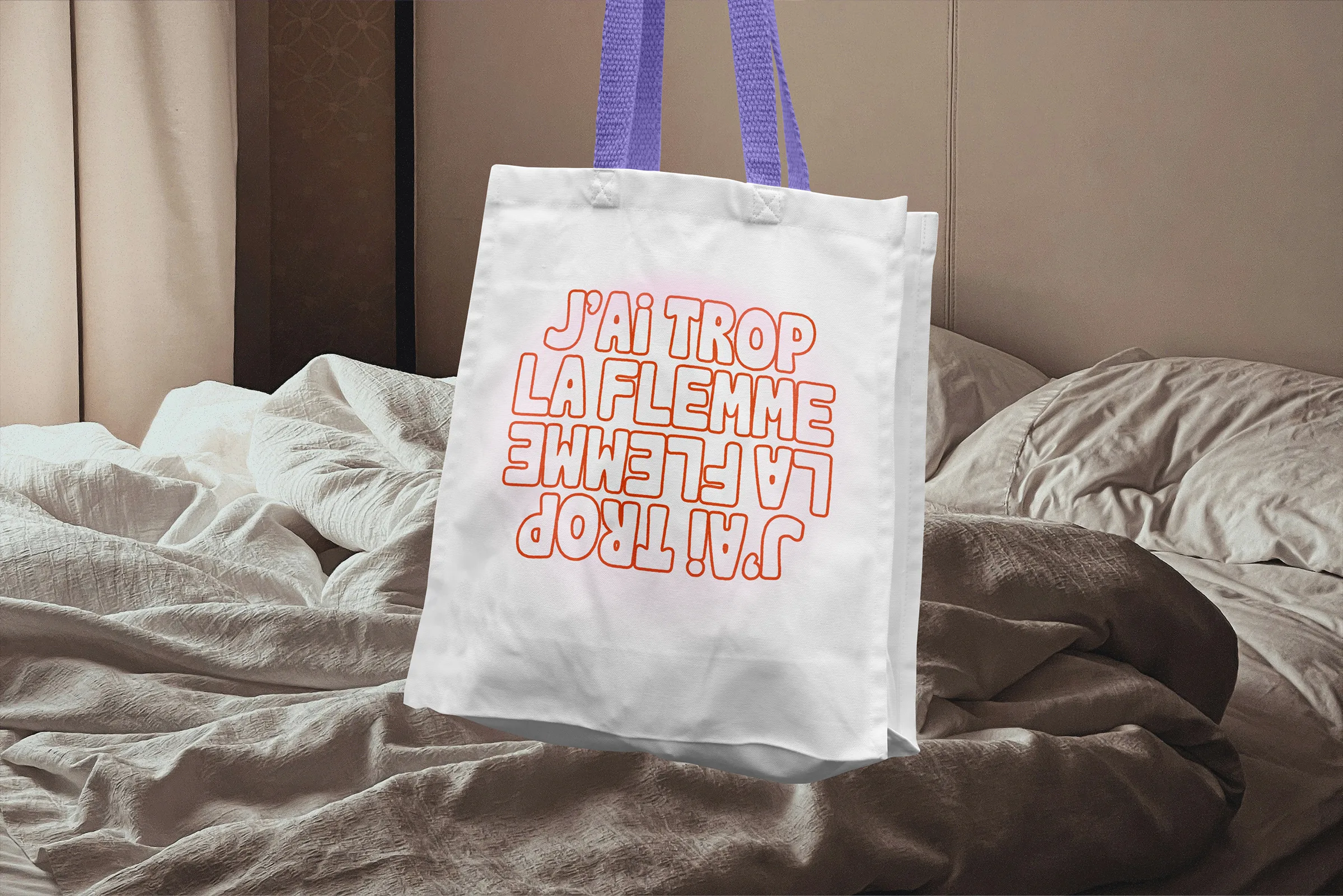 Typographie "FLEMME" par Clarisse Joly, a bold retro font.