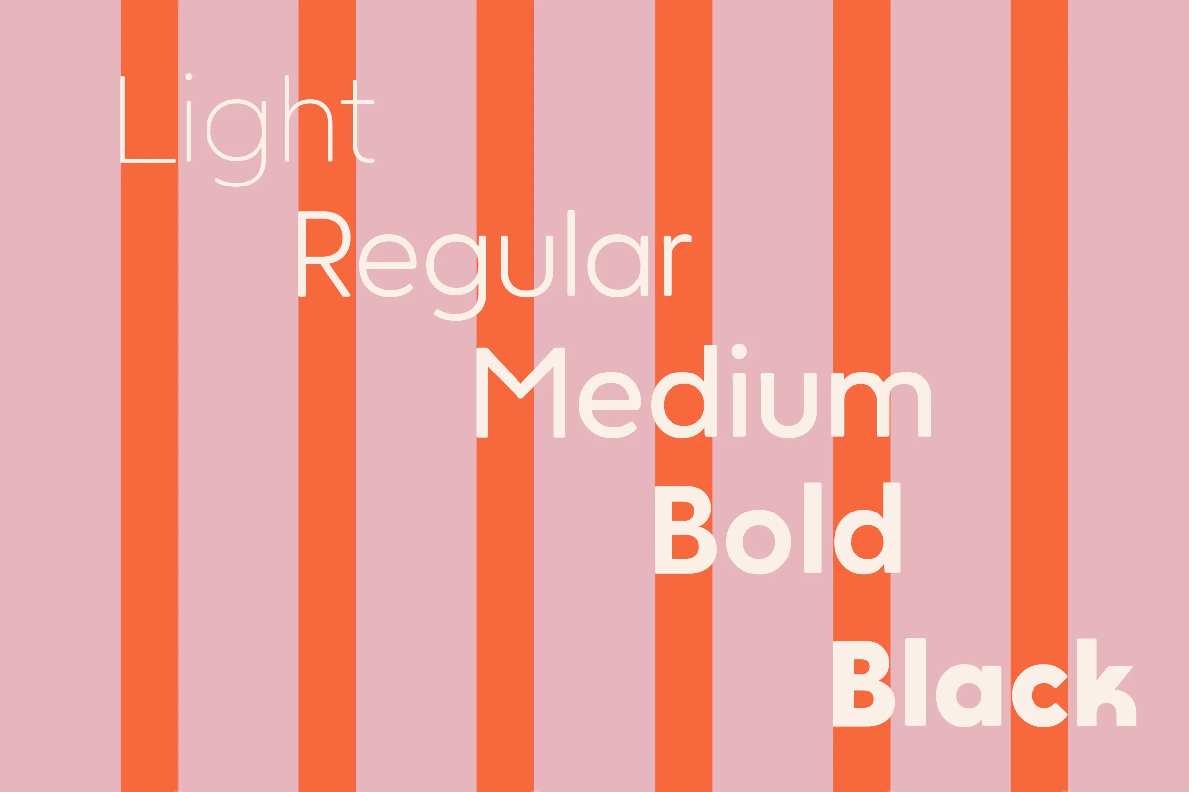 Typographie "your soft dream" par Clarisse Joly, a geometric font family with round corners.